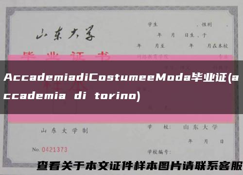 AccademiadiCostumeeModa畢業證(accademia di torino)縮略圖