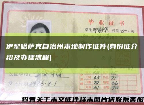 伊犁哈薩克自治州本地制作證件(身份證介紹及辦理流程)縮略圖