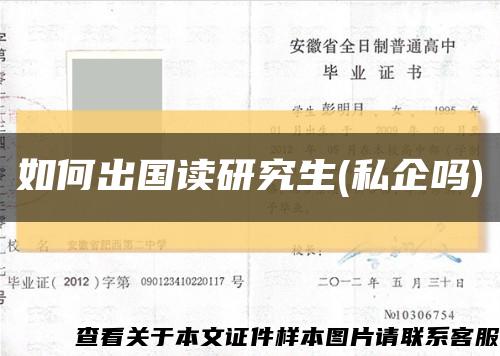 如何出國讀研究生(私企嗎)縮略圖