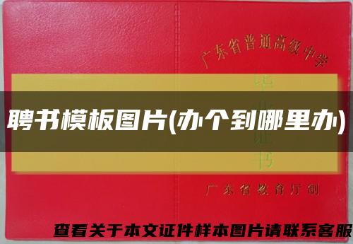 聘書模板圖片(辦個到哪里辦)縮略圖