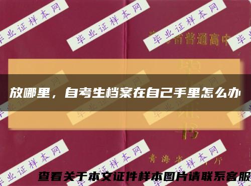 放哪里，自考生檔案在自己手里怎么辦縮略圖