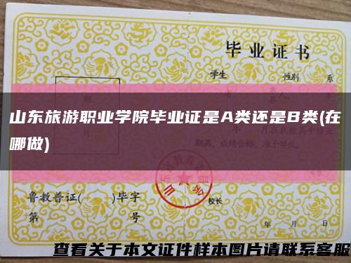 山東旅游職業學院畢業證是A類還是B類(在哪做)縮略圖