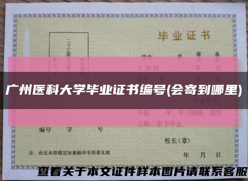 廣州醫科大學畢業證書編號(會寄到哪里)縮略圖