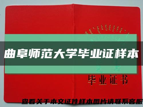 曲阜師范大學畢業證樣本縮略圖