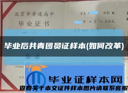 畢業后共青團員證樣本(如何改革)縮略圖