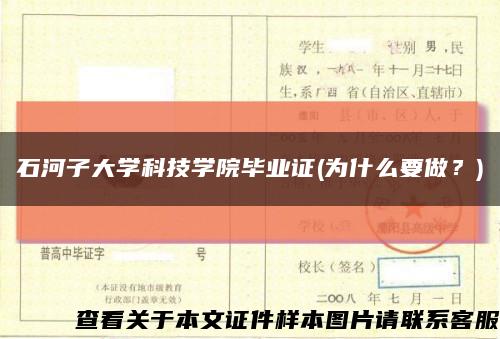 石河子大學科技學院畢業證(為什么要做？)縮略圖