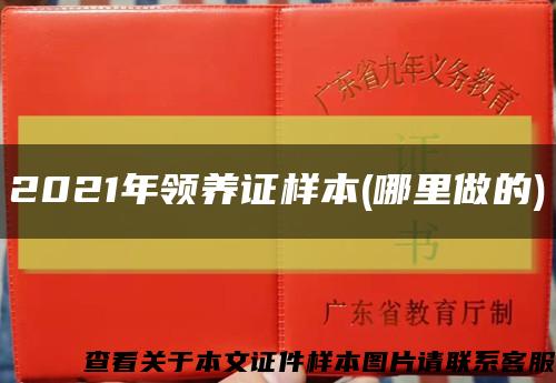 2021年領養證樣本(哪里做的)縮略圖