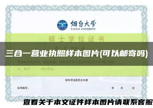 三合一營業執照樣本圖片(可以郵寄嗎)縮略圖