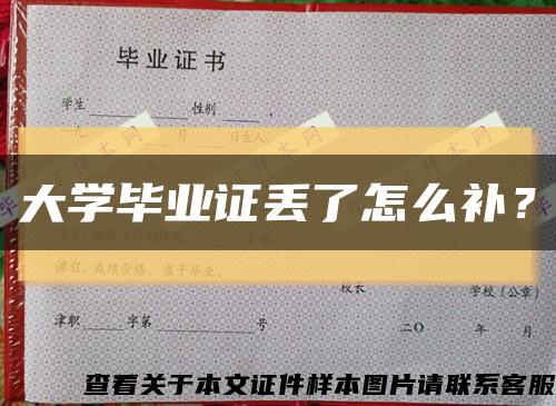 大學畢業證丟了怎么補？縮略圖