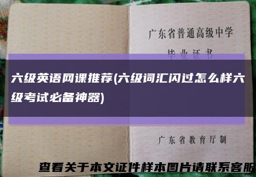 六級英語網課推薦(六級詞匯閃過怎么樣六級考試必備神器)縮略圖