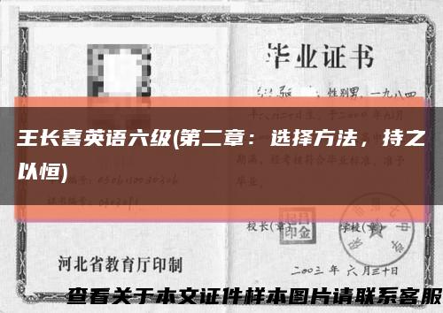 王長喜英語六級(第二章：選擇方法，持之以恒)縮略圖