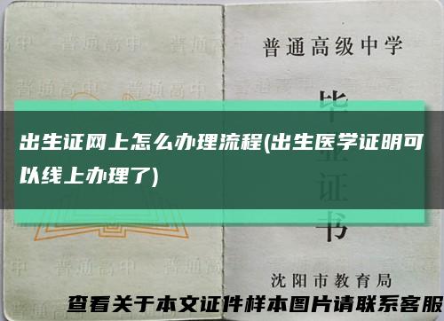 出生證網上怎么辦理流程(出生醫學證明可以線上辦理了)縮略圖