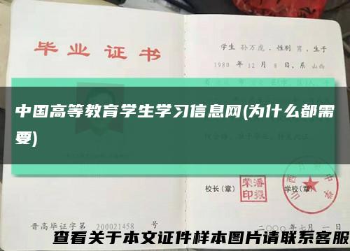 中國高等教育學生學習信息網(為什么都需要)縮略圖