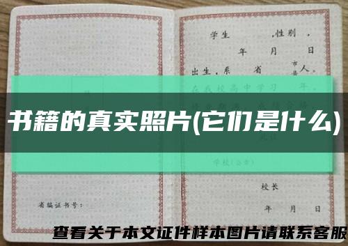 書籍的真實照片(它們是什么)縮略圖