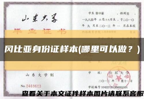 岡比亞身份證樣本(哪里可以做？)縮略圖
