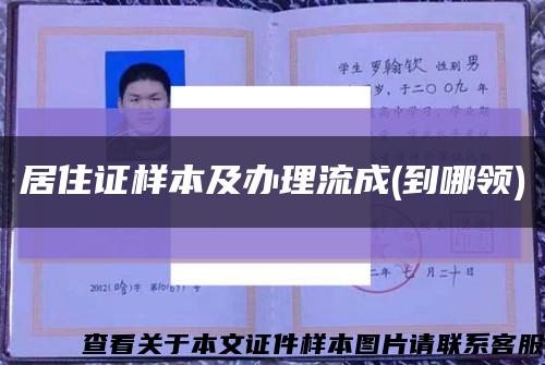 居住證樣本及辦理流成(到哪領)縮略圖