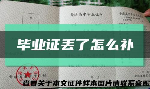 畢業證丟了怎么補縮略圖