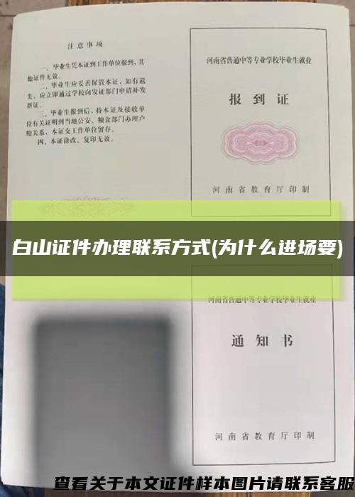 白山證件辦理聯系方式(為什么進場要)縮略圖