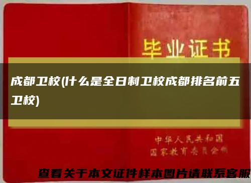 成都衛校(什么是全日制衛校成都排名前五衛校)縮略圖
