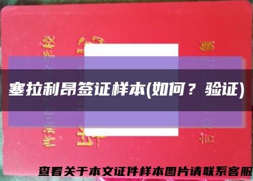 塞拉利昂簽證樣本(如何？驗證)縮略圖