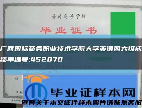 廣西國際商務職業技術學院大學英語四六級成績單編號:452070縮略圖