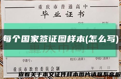每個國家簽證圖樣本(怎么寫)縮略圖