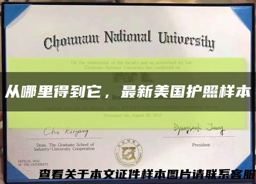 從哪里得到它，最新美國護照樣本縮略圖
