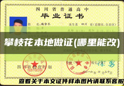 攀枝花本地做證(哪里能改)縮略圖