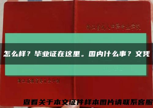 怎么樣？畢業證在這里。國內什么事？文憑縮略圖
