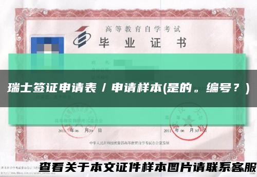 瑞士簽證申請表／申請樣本(是的。編號？)縮略圖