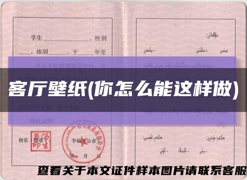 客廳壁紙(你怎么能這樣做)縮略圖