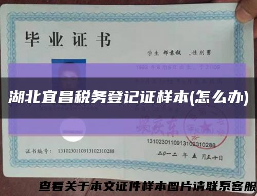 湖北宜昌稅務登記證樣本(怎么辦)縮略圖