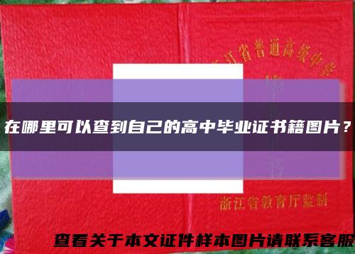 在哪里可以查到自己的高中畢業證書籍圖片？縮略圖