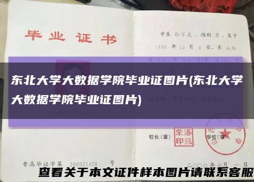 東北大學大數據學院畢業證圖片(東北大學大數據學院畢業證圖片)縮略圖