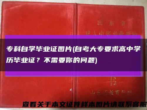 ?？谱詫W畢業證圖片(自考大專要求高中學歷畢業證？不需要你的問題)縮略圖