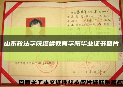 山東政法學院繼續教育學院畢業證書圖片縮略圖