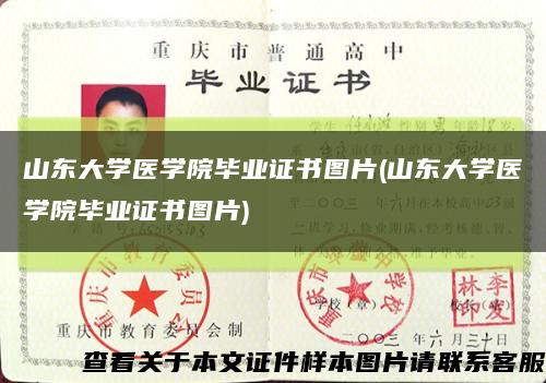山東大學醫學院畢業證書圖片(山東大學醫學院畢業證書圖片)縮略圖