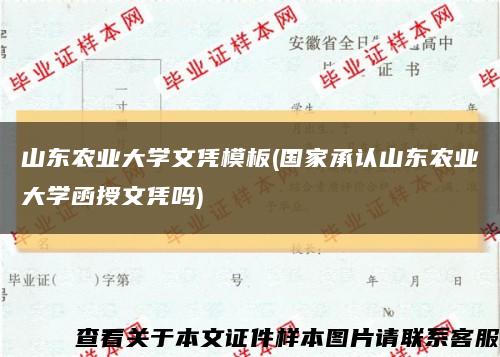 山東農業大學文憑模板(國家承認山東農業大學函授文憑嗎)縮略圖