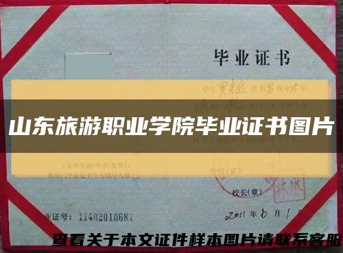 山東旅游職業學院畢業證書圖片縮略圖