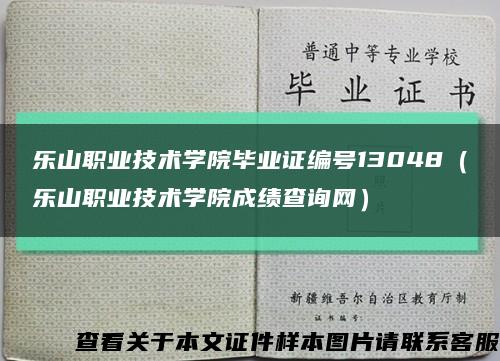 樂山職業技術學院畢業證編號13048（樂山職業技術學院成績查詢網）縮略圖