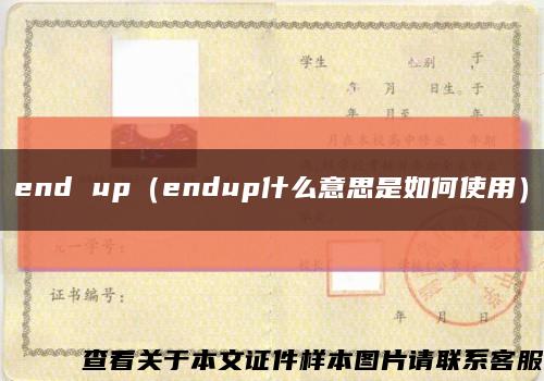 end up（endup什么意思是如何使用）縮略圖