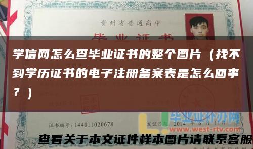 學信網怎么查畢業證書的整個圖片（找不到學歷證書的電子注冊備案表是怎么回事？）縮略圖