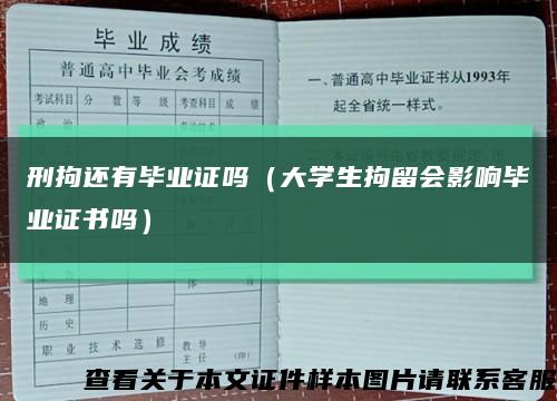 刑拘還有畢業證嗎（大學生拘留會影響畢業證書嗎）縮略圖