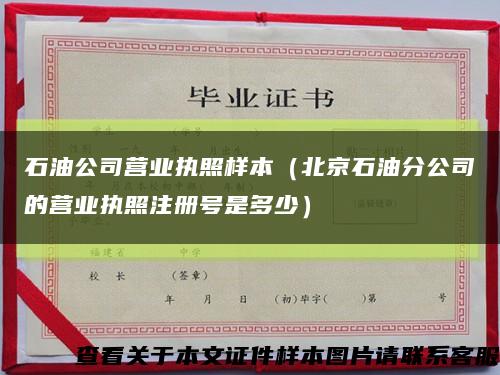 石油公司營業執照樣本（北京石油分公司的營業執照注冊號是多少）縮略圖