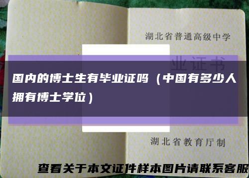 國內的博士生有畢業證嗎（中國有多少人擁有博士學位）縮略圖
