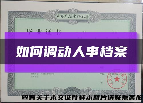 如何調動人事檔案縮略圖