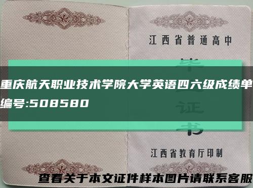 重慶航天職業技術學院大學英語四六級成績單編號:508580縮略圖