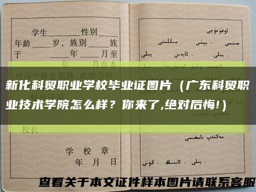 新化科貿職業學校畢業證圖片（廣東科貿職業技術學院怎么樣？你來了,絕對后悔!）縮略圖