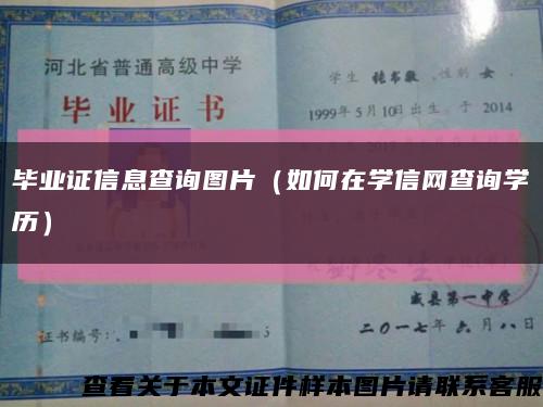 畢業證信息查詢圖片（如何在學信網查詢學歷）縮略圖