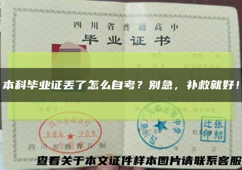 本科畢業證丟了怎么自考？別急，補救就好！縮略圖